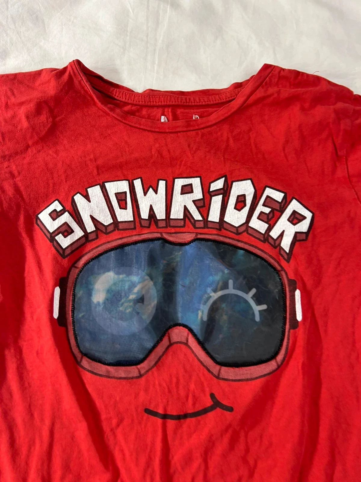 Rode Snowrider vintage geribbelde trui – photo 5
